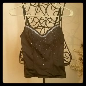 Rhinestone black VS sexy little things corset!